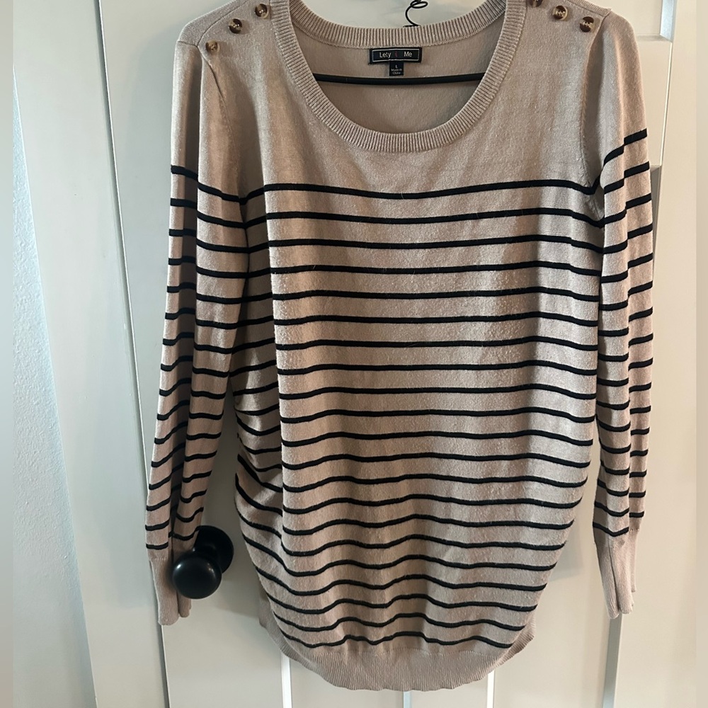 PinkBlush maternity lightweight sweater.